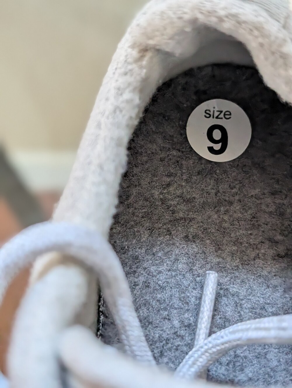 Allbirds Women's Wool Runners Grey Sneakers - 9 - Picture 9 of 12